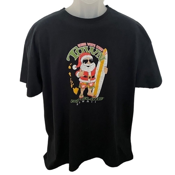 PIPELINE Hawaii Santa Claus “Guess Who’s Comin’ to Town” Men 2XL XXL - Picture 1 of 5
